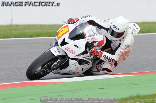 2009-05-09 Monza 3568 Superstock 600 - Free Practice - Gino Rea - Honda CBR600RR